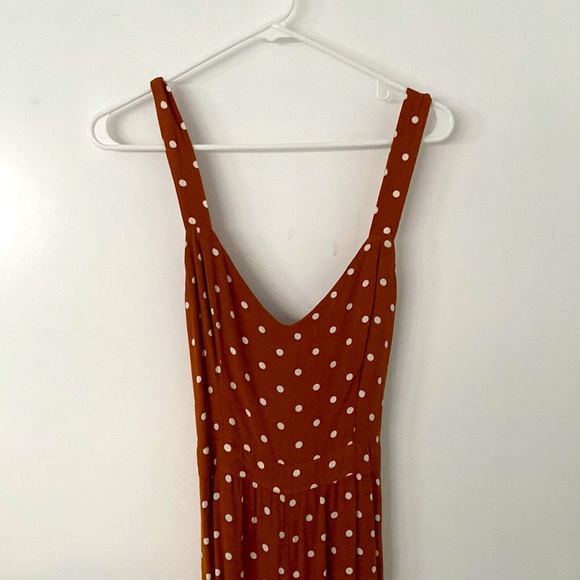 American Eagle brown polka dot jumpsuit - Picture 2 of 2